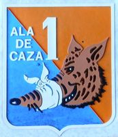 Emblema del Ala de Caza 1 con la hiena